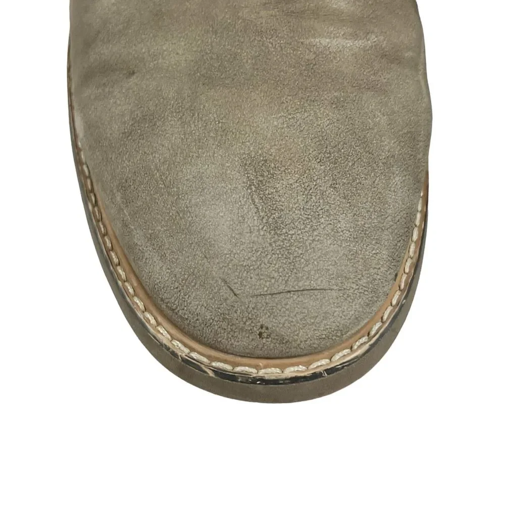 Hawker Rye Shoes Men's 12 Olive Brown Abigovia Chukka Boots Suede Leather Casual